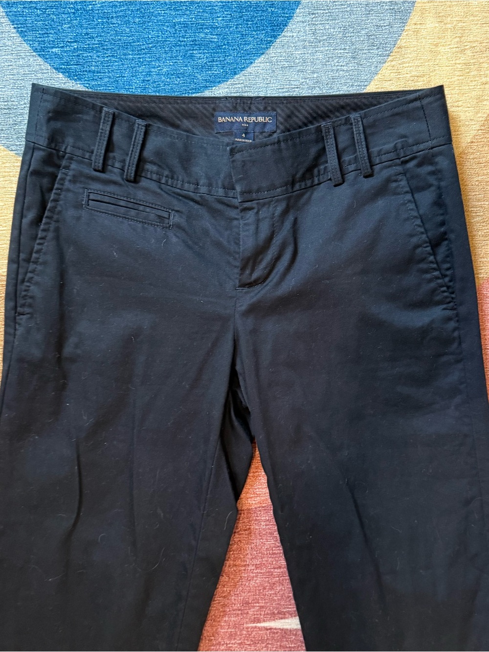 Banana Republic Black Straight cropped Pant